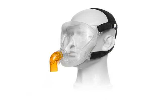 FitMax™ maschera total face con raccordo ventilato anti-soffocamento, nucale, Large