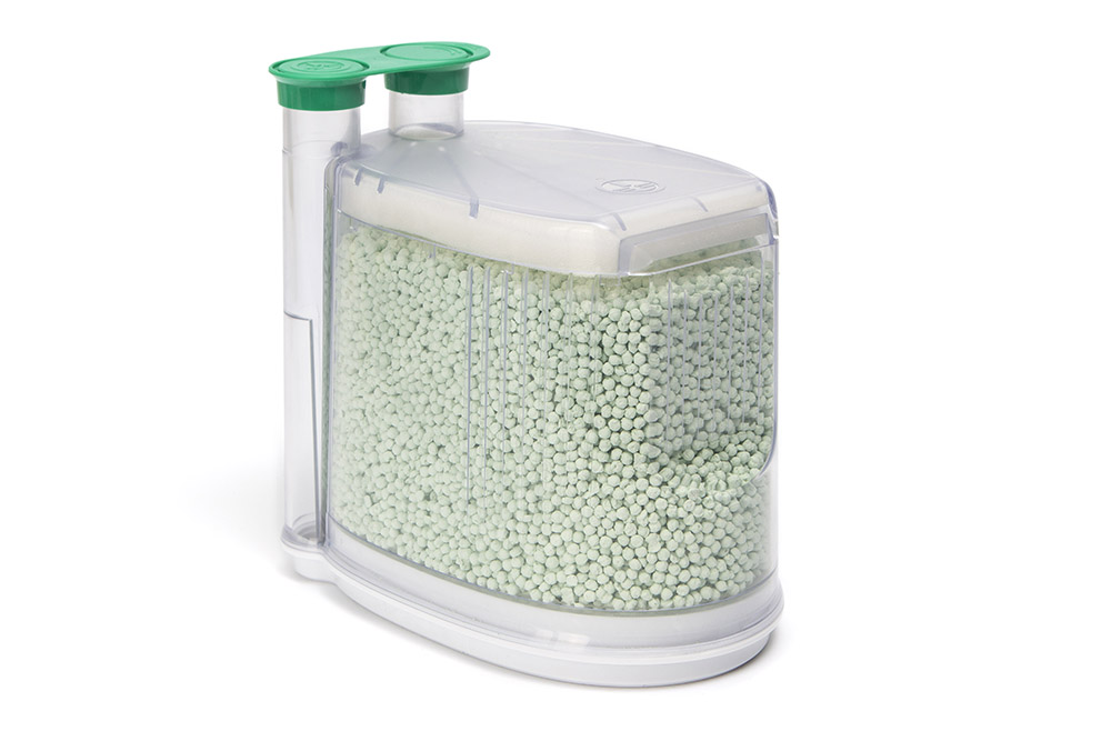 AbCan™ cartuccia di assorbitore di CO2 LoFloSorb™, variazione di colore da verde a violetto, 1.1L