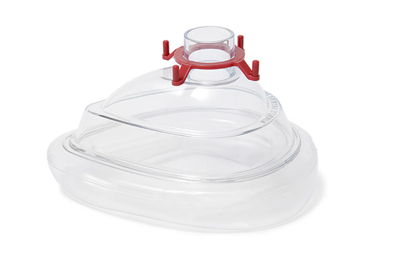 Maschera per anestesia Economy, Adulto Extra Large, anello uncinato rosso, 22F, misura 6