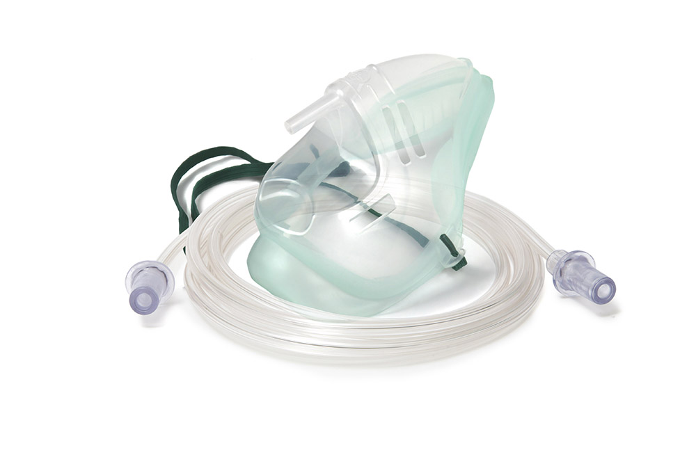 Intersurgical EcoLite™, maschera per ossigeno a media concentrazione, adulto, con tubo 2.1m