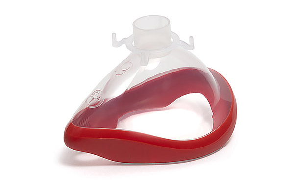 ClearLite, maschera per anestesia, misura 6, adulto extra large, rosso, 22F