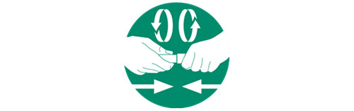 push and twist take the tube