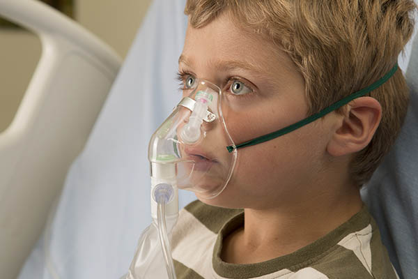 Respi-Check, Pediatrica, maschera per ossigeno alta concentrazione con indicatore respiratorio e tubo, 2.1m