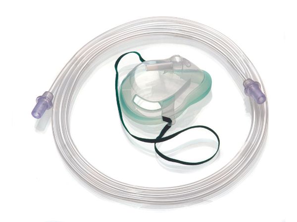 Intersurgical EcoLite™, maschera per ossigeno a media concentrazione, pediatrica, con tubo lungh. 2.1m