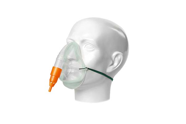 Intersurgical EcoLite, maschera per ossigeno con valvola Venturi 31% arancio, adulto