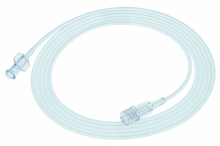 Linea di monitoraggio gas respiratori, 1.2mm ID, luer lock femmina/luer lock maschio, lungh. 1.8m