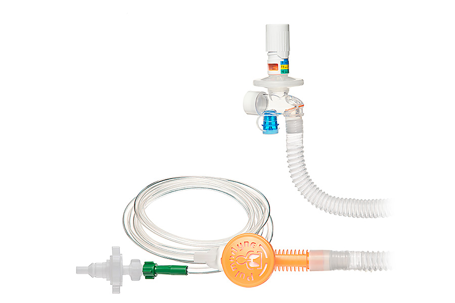 Sistema O2-MAX™ Trio con tubo smoothbore, valvola PEEP regolabile 3-SET™, attacco UNI Quik-Connect™