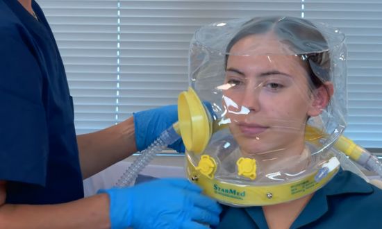 CaStar R casco per ventilazione meccanica non-invasiva (NIV)