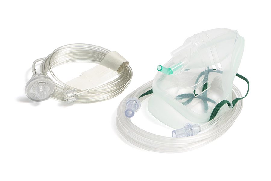Sentri Intersurgical EcoLite™, maschera adulto con linea di monitoraggio CO2, filtro e tubo lungh. 2.1m