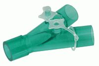 Raccordo a Y tradizionale da 22mm, connessione paziente 22M/15F - 22M-22M e porte da 7.6mm 