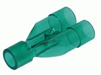 Raccordo a Y da 22mm parallelo, connessione paziente 22M/15F - 22M-22M