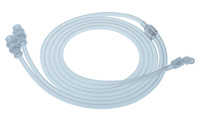 Linea di monitoraggio della pressione, 3.6mm ID, 2 connettori 6mm/porta luer maschio, lungh. 2.1m