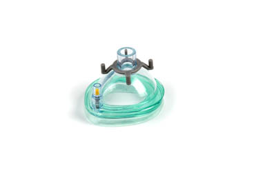 Maschera per anestesia infantile, anello uncinato grigio, profumo fragola, 15M, misura 1