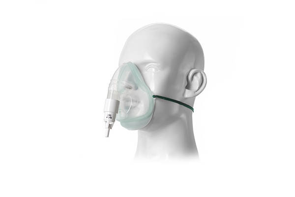 Intersurgical EcoLite™, maschera per ossigeno con valvola Venturi 28% bianco, adulto