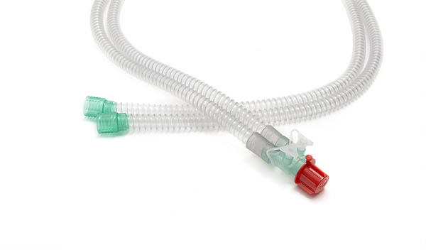 Circuito per ventilazione Smoothbore da 15mm con porta a Y, sterile, ≥ 2.2m